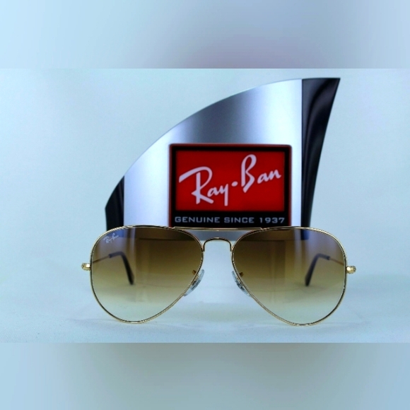 RayBan Aviator Gradient Brown RB3025 Men & Women - Picture 5 of 15